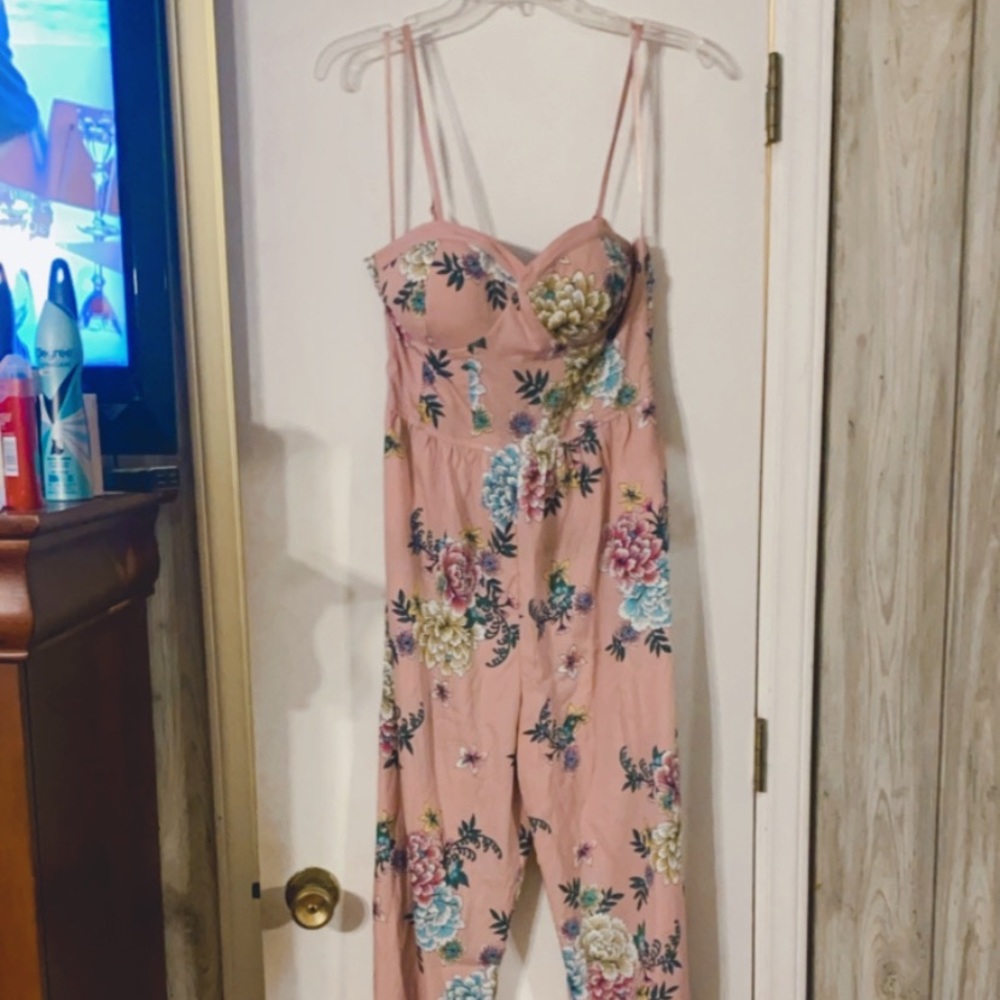 Floral print jumpsuit